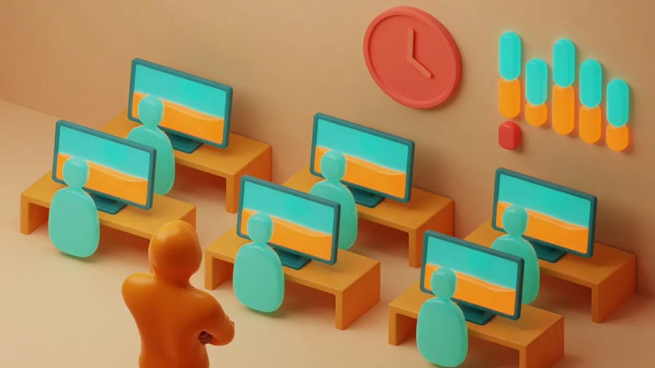 Skip-Level illustration for “Skip-Level: Anthropic's Agents Logged 6x the Hours of Its Humans”